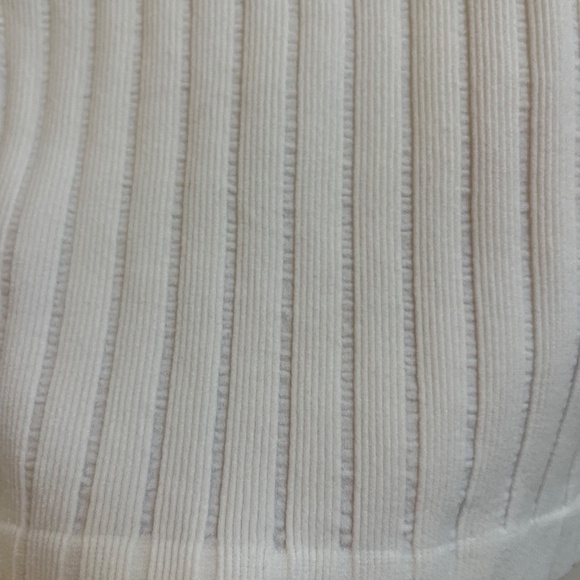 RS by Roselyn Sánchez Seamless Ribbed Tank Top XS/S White Stretch - Picture 3 of 6